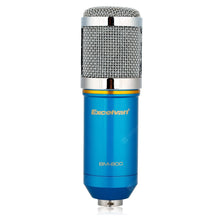 Excelvan Cardioid Condenser Microphone For Studio Recording With Shock Mount Blue BM-800