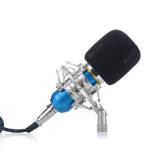 Excelvan Cardioid Condenser Microphone For Studio Recording With Shock Mount Blue BM-800