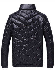 Lightweight Funnel Neck Puffer Jacket-