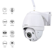 FLOUREON 1080P Wifi 2.7-13.5mm H.264 Wireless CCTV Security Pan/Tilt 5X ZOOM IR-CUT SD Card Slot PTZ Night Vision IP Camera US-